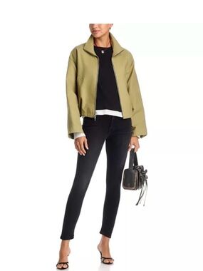 MOTHER The Looker Petite Not Guilty Black Women's Skinny Jeans Size 24